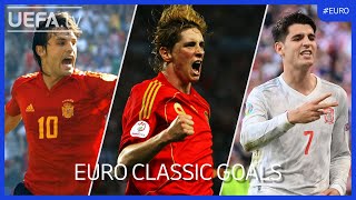 SPAIN Classic EURO Goals  Morientes Torres Morata [upl. by Art741]