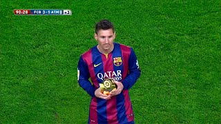 Lionel Messi vs Atletico Madrid Home 201415 English Commentary HD 1080i [upl. by Clemmie]