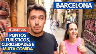 TOUR PELO CENTRO DE BARCELONA  Quase virou video gastronômico [upl. by Nenerb912]