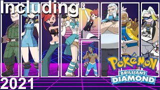 Pokémon  All Gym Leader Battle Themes 2021 inc BDSP [upl. by Ttemme]