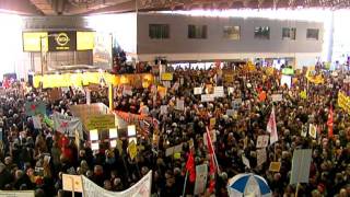 Demonstration gegen Fluglärm am Frankfurter Flughafen [upl. by Saundra]