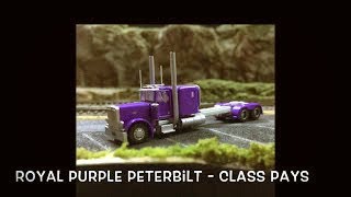 Royal Purple Peterbilt  Trainworx N Scale [upl. by Lebasiairam]