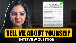 Interview Question Tell me about yourself  Best answer for freshers amp experienced professionals [upl. by Cozmo]