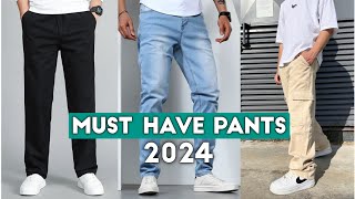 Top 3 UNIQUE amp PREMIUM Pants for Mens Wadrobe in 2024  cargopant jeans chinospant pant denim [upl. by Osicnarf]