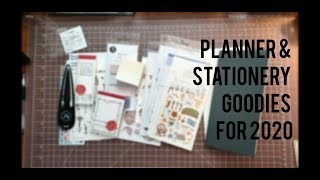 Planner amp Stationery Goodies for 2020 [upl. by Nylasej]