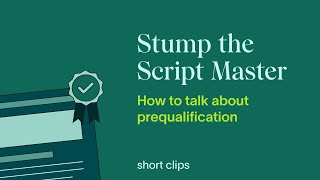 How to talk about prequalification [upl. by Manvell]