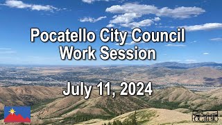 Pocatello City Council Work Session 07 11 24 [upl. by Kosey]