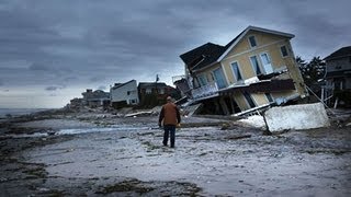 Hurricane Sandy scenes of devastation on New Yorks Staten Island [upl. by Kcered222]