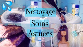 COMMENT ENTRETENIR UNE PERRUQUE SYNTHÉTIQUE Nettoyage Soins Conservation [upl. by Schwarz]