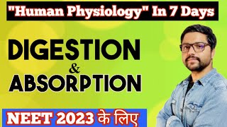 DIGESTION amp ABSORPTION  One Shot🔥  Neet 2023 [upl. by Petua]