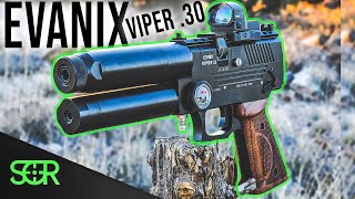 More POWER NEW EVANIX VIPER 30 CAL PUNCHES A BIGGER HOLE [upl. by Airetnohs]