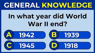 50 General Knowledge Questions How Good is Your General Knowledge [upl. by Enimrej11]