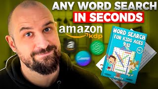 Make 2358 Per Month Creating Word Search Books Spoiler EASY amp FREE [upl. by Doria]