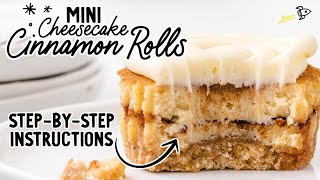 Mini Cinnamon Roll Cheesecakes [upl. by Aekan967]