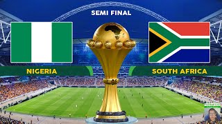 Nigeria vs South Africa  African Cup of Nations 2023 Semi Final  Full Match  PES Gameplay [upl. by Nelrah531]