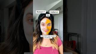 🇰🇷Korean vs Indian 🇮🇳DIY mask✨ Which one works on your skin  shorts youtubeshorts [upl. by Celinka]