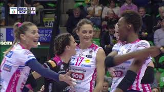 Pallavolo A1 femminile  ConeglianoNovara 13 highlights [upl. by Dominica607]