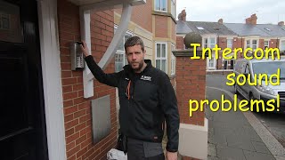 Intercom Repair visitor cant hear resident [upl. by Armahs]