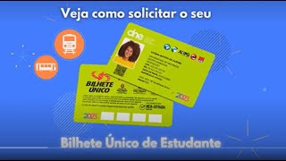 Bilhete Único do Estudante  SPTRANS  Online [upl. by Dino24]