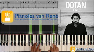 Home Dotan Piano tutorial voor piano en keyboard  Notatie [upl. by Enilav204]