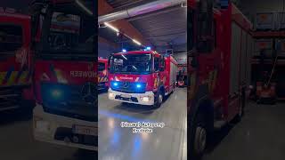 Nieuwe autopomp Kruibeke met showtje brandweer like firefighter 112 2024 waasland [upl. by Eitac92]