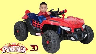 Ultimate Spiderman Battery Powered RideOn Car Dune Buggy Park Playtime Ckn [upl. by Pepper]