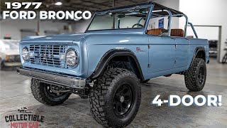 4DOOR 1977 Custom Ford Bronco Review  Collectible Motorcar of Atlanta [upl. by Armyn190]