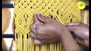 Macrame Wall Hanging Tutorial  tutorial stepbystep guidance [upl. by Neerual]