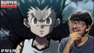 GON READY FOR ACTION  Hunter x Hunter Episode 112 and 113 REACTION [upl. by Stromberg]