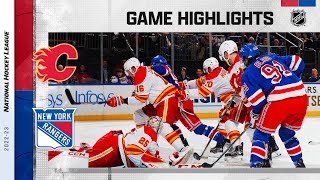 Flames  Rangers 26  NHL Highlights 2023 [upl. by Wrennie]