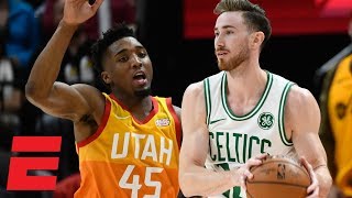 Gordon Hayward returns to Utah in Celtics loss vs Jazz  NBA Highlights [upl. by Aenahs]