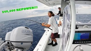 I Fully REPOWERED My BOAT TWIN 200 SUZUKIS  Repower and Fishing [upl. by Aitret]