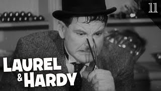 Laurel amp Hardy Show  quotTit For Tatquot  FULL SHORT  1935  Slapstick Comedy OscarNominated [upl. by Innaig]