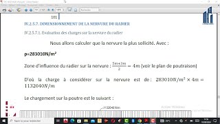 🌎 Leçon n°037 CALCUL DES STRUCTURES À LA MAIN DUN R10 I DIMENSIONNEMENT DE LA NERURE DU RADIER [upl. by Renee]