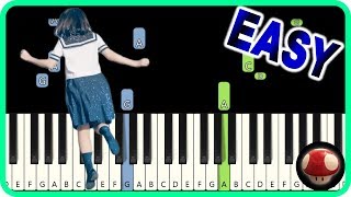 Cloudless  Yorushika  EASY Piano Tutorial [upl. by Rania]