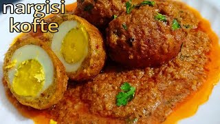 Nargisi Kofte Recipe  Homemade Restaurant Style Nargisi Kofta Recipe [upl. by Thgirw]