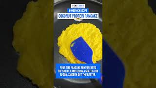 Delicious and Healthy Coconut Protein Pancake 💪 coconutpancake proteinrichrecipe bonehealth [upl. by Barn]