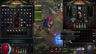 Path of Exile 321SC Crucible Lvl 99 Cold DoT Occultist farming [upl. by Anahir]