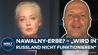 PUTINS RUSSLAND NawalnyWitwe will weiterkämpfen – quotGibt im Prinzip keine Basis für Oppositionquot [upl. by Etam]