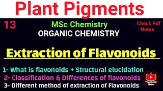 Extraction of Flavonoids mscchemistrynotes pigments itschemistrytime [upl. by Aretak825]