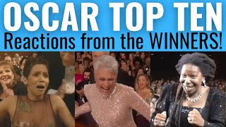 Top 10 Oscar WINNING Reactions OF ALL TIME [upl. by Zane]