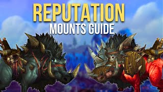 Easiest Draenor Reputation Mounts Guide WoW [upl. by Ttenneb]