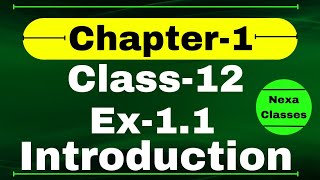 Introduction Chapter1  Relation amp Function  Class 12 Math Chapter1  Chapter1 Class12 Nexa Classes [upl. by Loomis347]