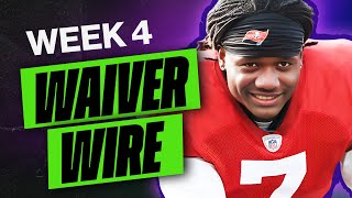 Waiver Wire Week 4 MustAdd Players 2023 Fantasy Football [upl. by Chinua]