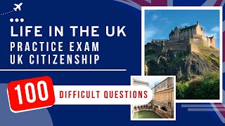 Life In The UK Test Exam  UK Citizenship Practice Test 100 Difficult Questions [upl. by Ninos]