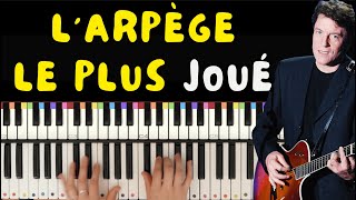 Apprendre larpège le PLUS joué en chansons françaises au PIANO [upl. by Enileda84]