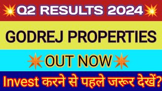 Godrej Properties Q2 Results 2023 🔴 Godrej Properties Results 🔴 Godrej Properties Share News [upl. by Januisz]