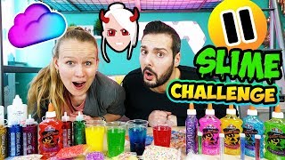 PAUSE SCHLEIM CHALLENGE mit Kaan gegen Kathi Wer macht den schöneren Slime [upl. by Ackley]