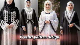 Beautiful Modern Abaya designs 2024  latest new style Designer Crochet Abaya designs [upl. by Ettevram]