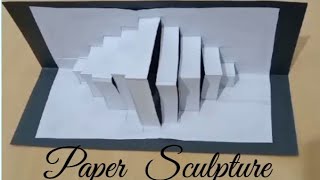 Paper sculpture l paper kirigami fingers l pop up l paper sculpture tutorialdiy Zimrahgloryinarts [upl. by Sivra963]